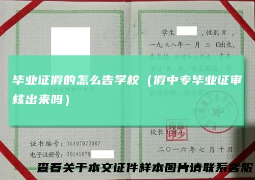 毕业证假的怎么告学校（假中专毕业证审核出来吗）