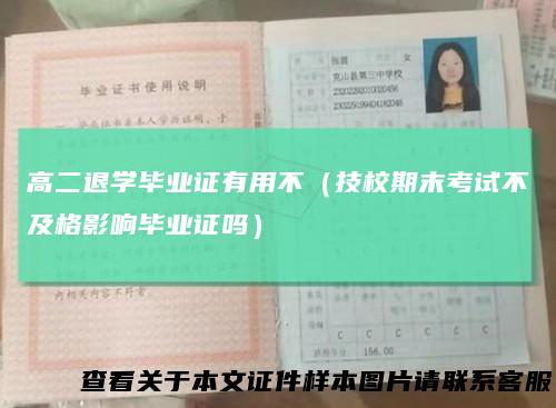高二退学毕业证有用不(技校期末考试不及格影响毕业证吗)