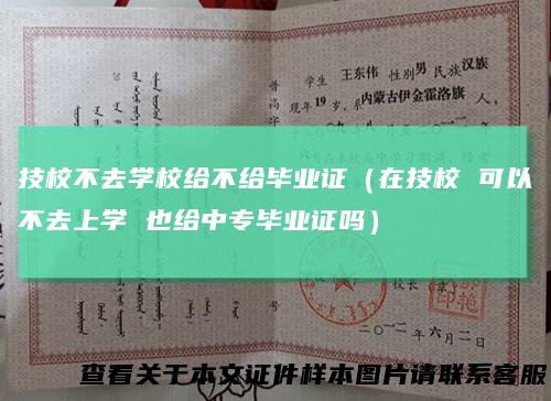 技校不去学校给不给毕业证(在技校可以不去上学也给中专毕业证吗)