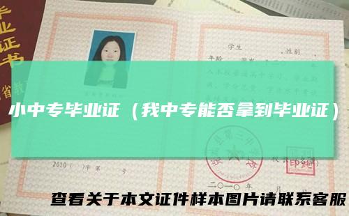 小中专毕业证(我中专能否拿到毕业证)