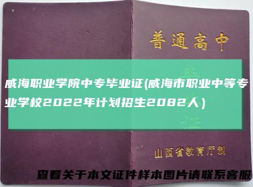 威海职业学院中专毕业证(威海市职业中等专业学校2022年计划招生2082人）