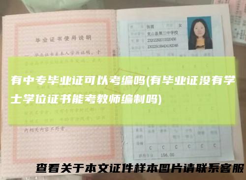 有中专毕业证可以考编吗(有毕业证没有学士学位证书能考教师编制吗)