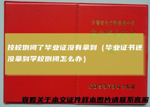 技校倒闭了毕业证没有拿到(毕业证书还没拿到学校倒闭怎么办)