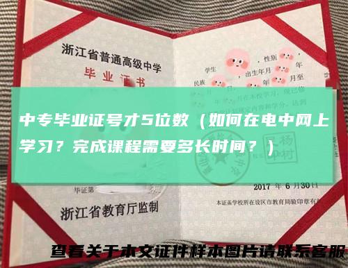 中专毕业证号才5位数(如何在电中网上学习?完成课程需要多长时间?)