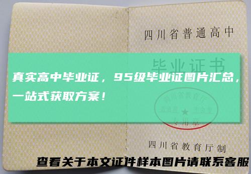 真实高中毕业证,95级毕业证图片汇总,一站式获取方案!