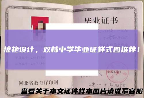 惊艳设计,双林中学毕业证样式图推荐!
