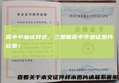 高中毕业证样式,三里畈高中毕业证图片欣赏!