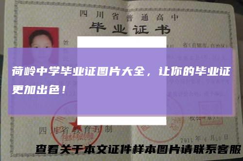 荷岭中学毕业证图片大全,让你的毕业证更加出色!