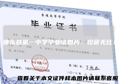 康乐县第一中学毕业证图片:珍藏无比!