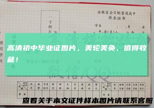 高清初中毕业证图片,美轮美奂,值得收藏!