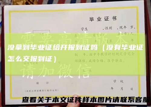 没拿到毕业证给开报到证吗(没有毕业证怎么交报到证)