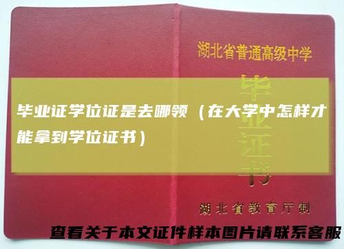 毕业证学位证是去哪领（在大学中怎样才能拿到学位证书）