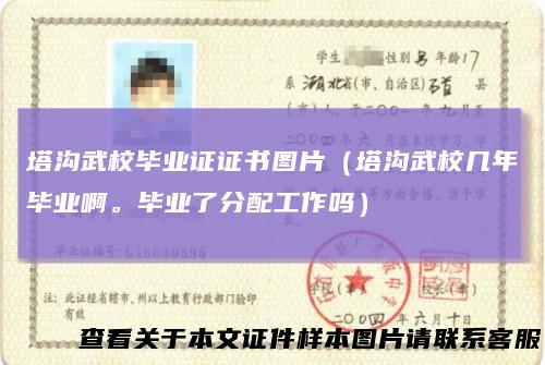 塔沟武校毕业证证书图片(塔沟武校几年毕业啊。毕业了分配工作吗)