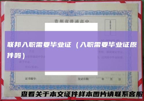 联邦入职需要毕业证(入职需要毕业证原件吗)