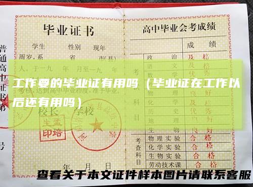 工作要的毕业证有用吗(毕业证在工作以后还有用吗)