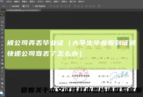 被公司弄丢毕业证（大学生毕业报到证被快递公司寄丢了怎么办）