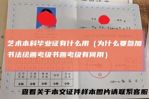艺术本科毕业证有什么用(为什么要参加书法绘画考级书画考级有何用)