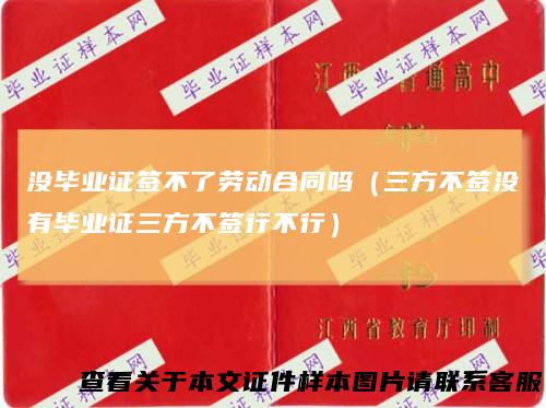 没毕业证签不了劳动合同吗（三方不签没有毕业证三方不签行不行）