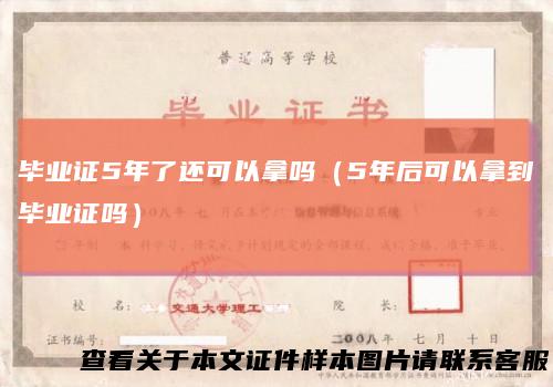 毕业证5年了还可以拿吗(5年后可以拿到毕业证吗)
