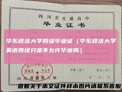 华东政法大学四级毕业证(华东政法大学英语四级只是不允许毕业吗)