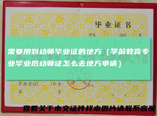 需要用到幼师毕业证的地方（学前教育专业毕业后幼师证怎么去地方申请）