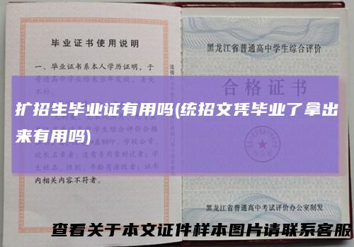 扩招生毕业证有用吗(统招文凭毕业了拿出来有用吗)