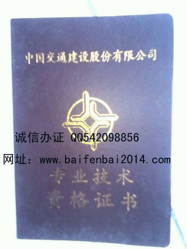 中国交通建设股份公司工程师职称样本