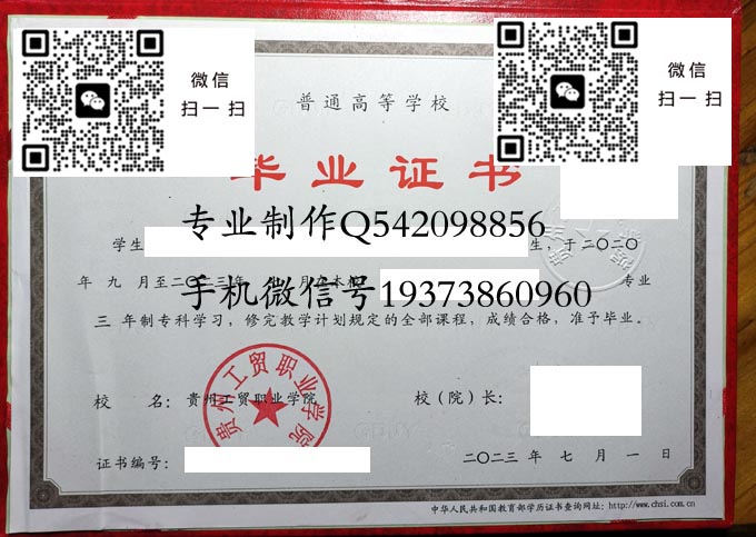 贵州工贸职业学院2023实物 拷贝