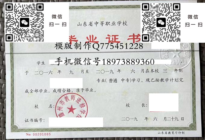 山东省中专毕业证样本-山东省十大重点中专有哪些-山东省最好的技校毕业证图片排名