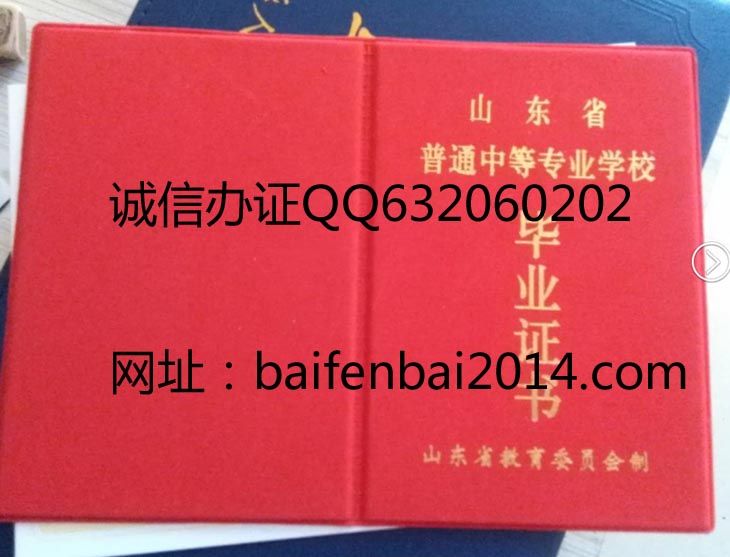 山东省98年中专毕业证样本