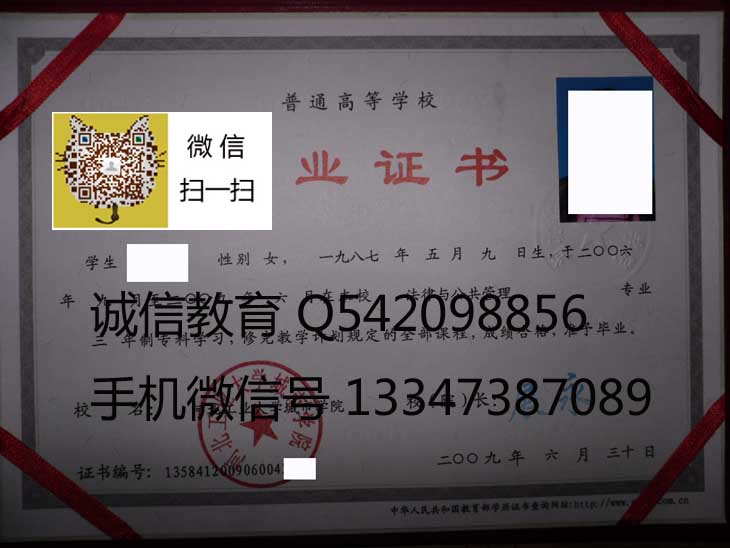 北京交通大学海滨学院毕业证样本