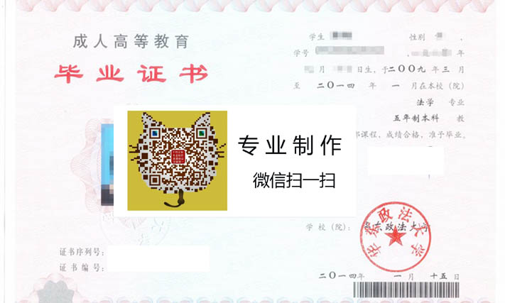华东政法大学毕业证样本