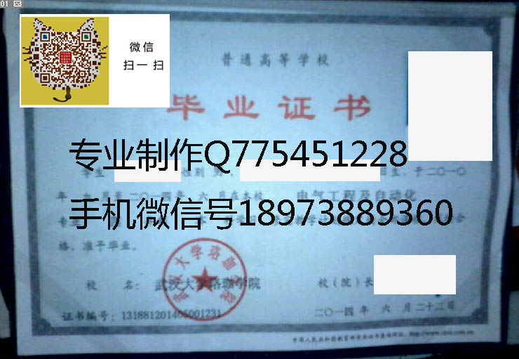 武汉大学珞珈学院毕业证样本