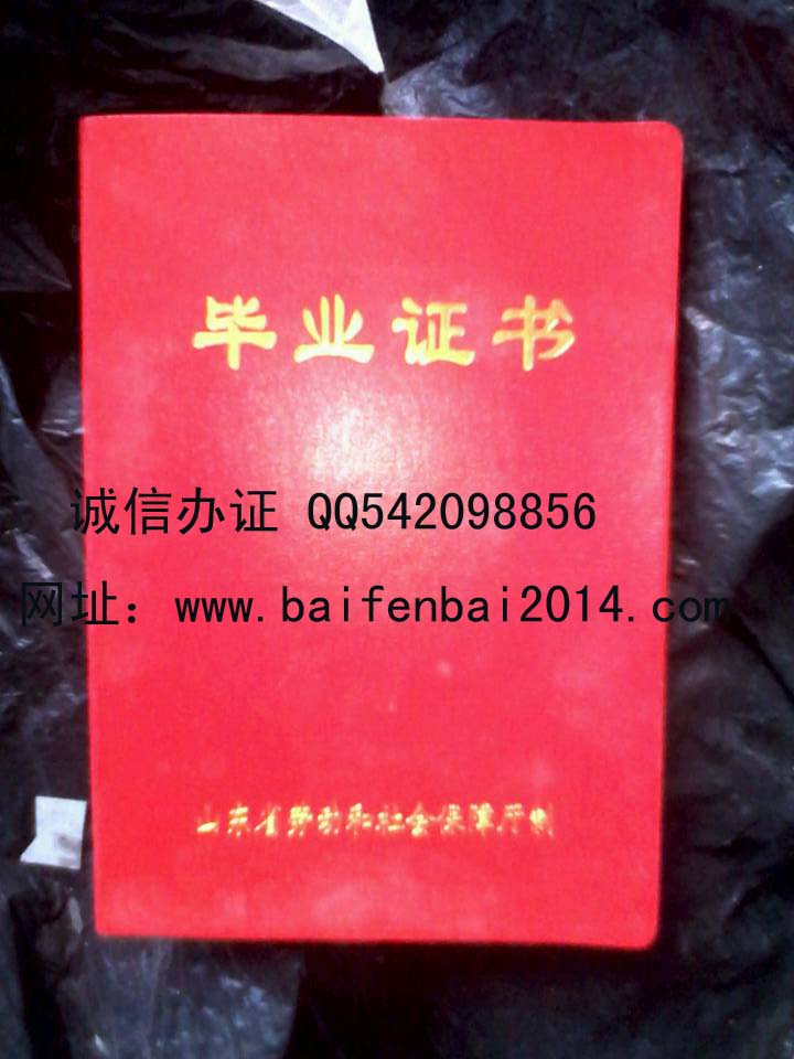 山东省技工学校毕业证样本